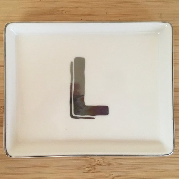 "L" Initial Trinket Dish